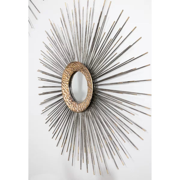 Boteh Metal Mid Century Wall Mirror Set
